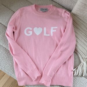 Renwick GOLF Pink Crew Neck Sweater